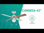 Ventilador Condesa 42" Blanco
